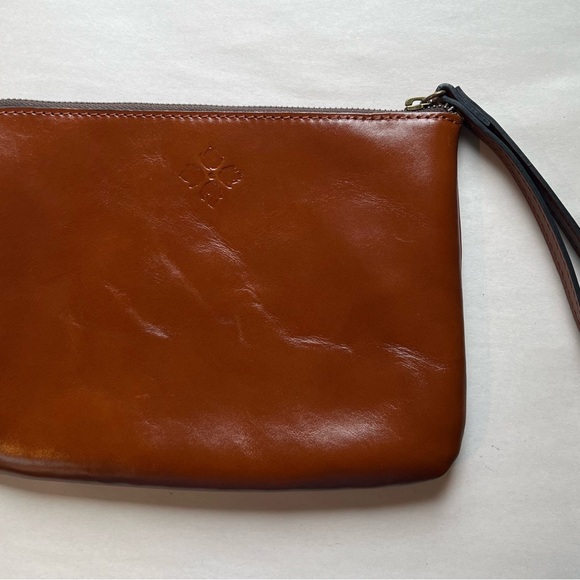 Patricia Nash Brown Leather Clutch Wristlet distressed wallet - Picture 6 of 7